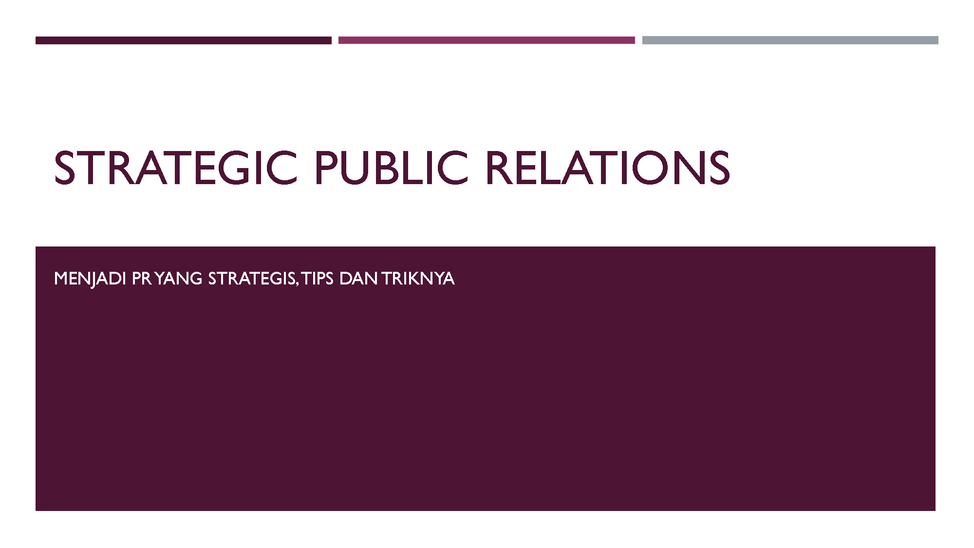 How To Handle The Media